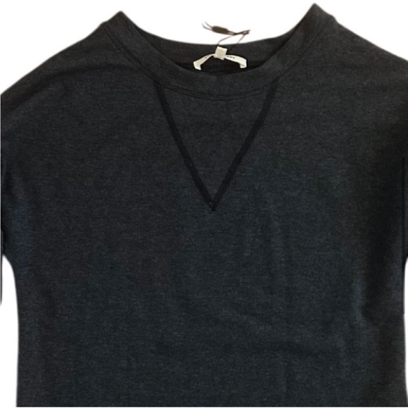 Emerson Fry Longsleeve Midi Knee Length Organic Shirt Dress, Navy Blue, SZ XXS - Picture 6 of 12